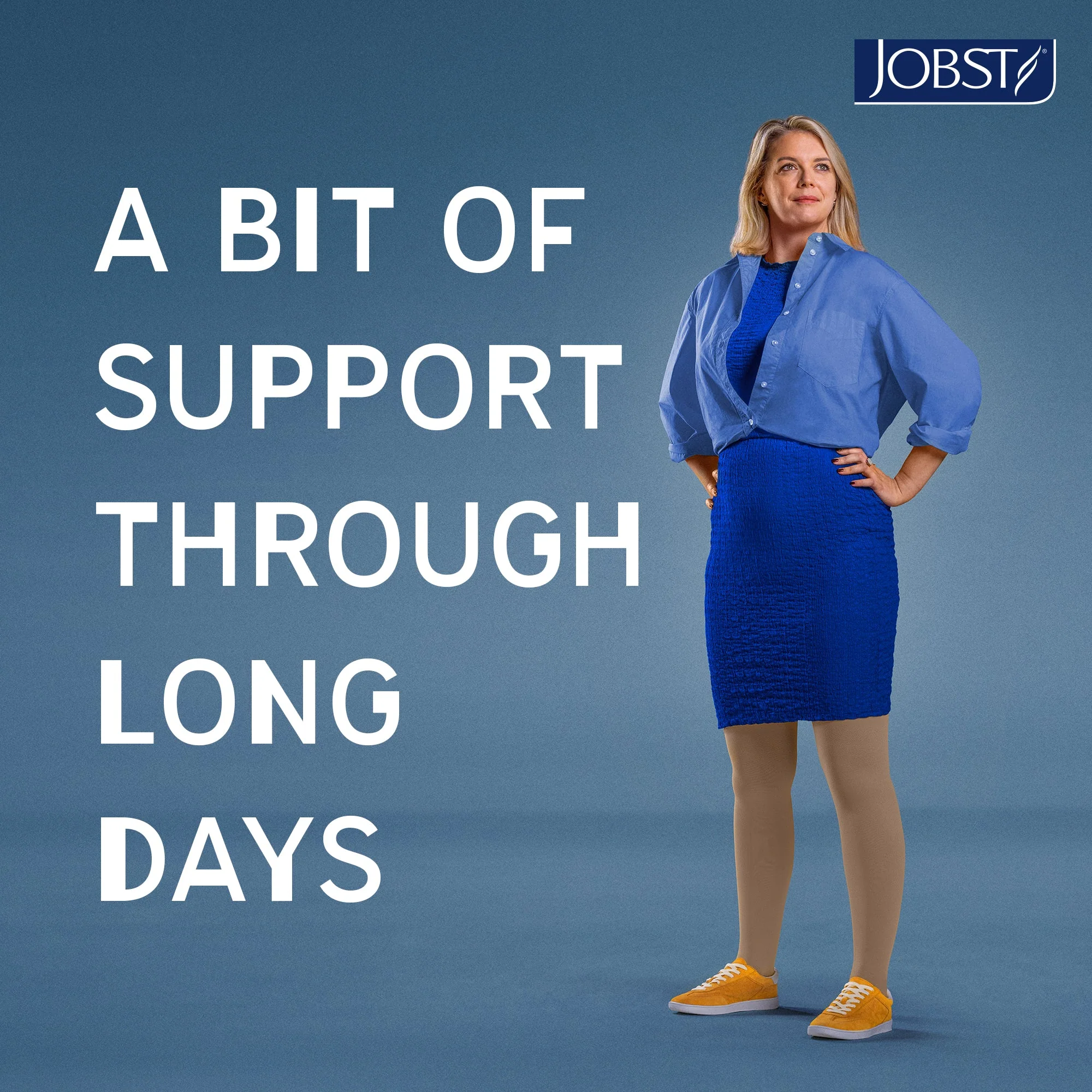 JOBST® Relief Knee High 30-40 mmHg w/ Silicone Top Band - Image 7