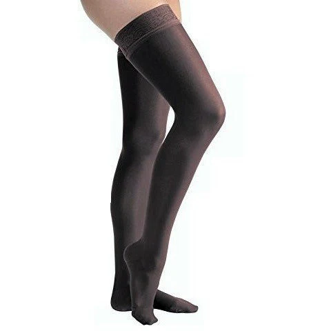 JOBST® UltraSheer Women's Thigh High 15-20 mmHg w/ Lace Silicone Top Band - Image 4