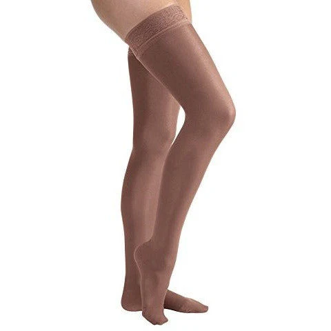 JOBST® UltraSheer Women's Thigh High 15-20 mmHg w/ Lace Silicone Top Band - Image 6