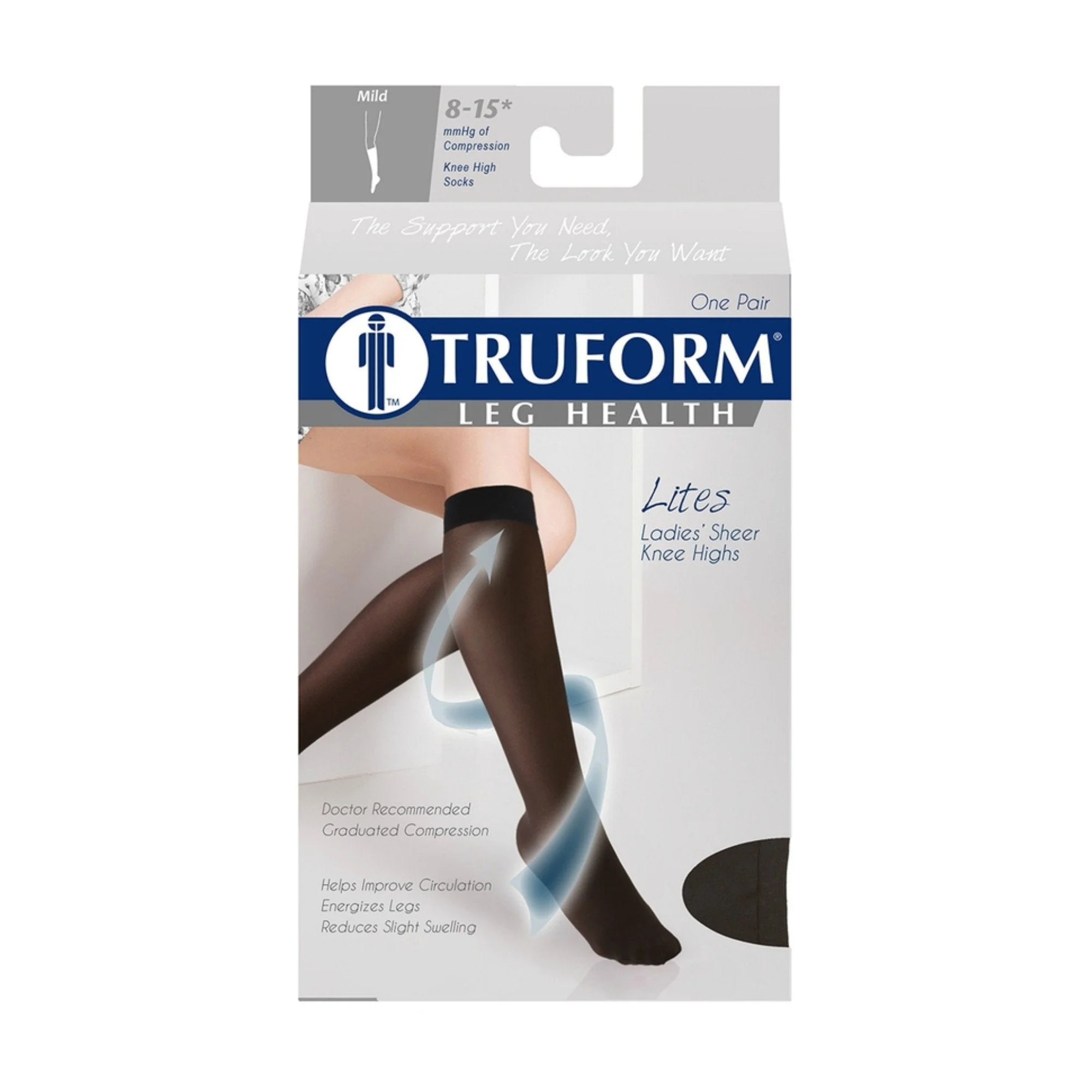 TRUFORM® Lites Women's Knee High 8-15 mmHg - Image 5